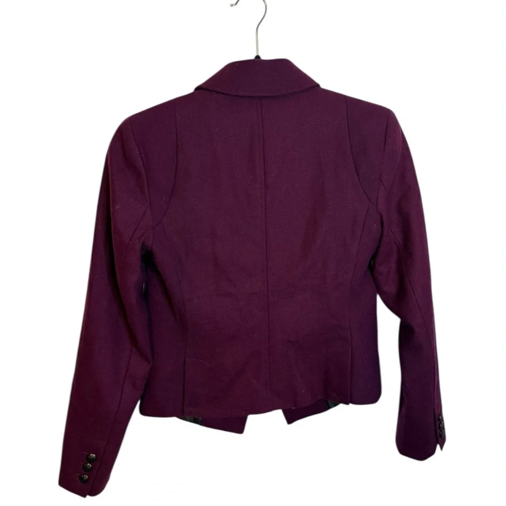 Banana Republic Plum Purple Wool Military Blazer